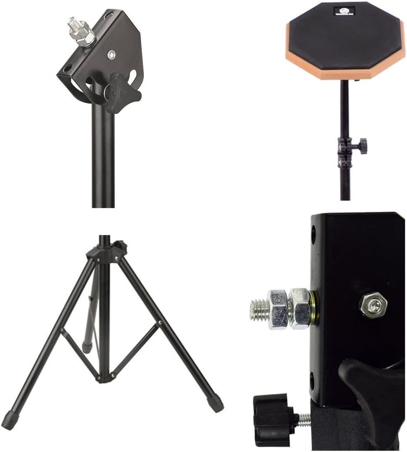 TUICARE 8'' Silent Drum Holder Drum Pad Stand Lightweight Musical Instrument Stable Silent Drum Bracket Drum Practice Pads Stand - Image 3